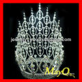 Dazzling Large tall Ab Crystal Queen crown for pageants,wedding tiara